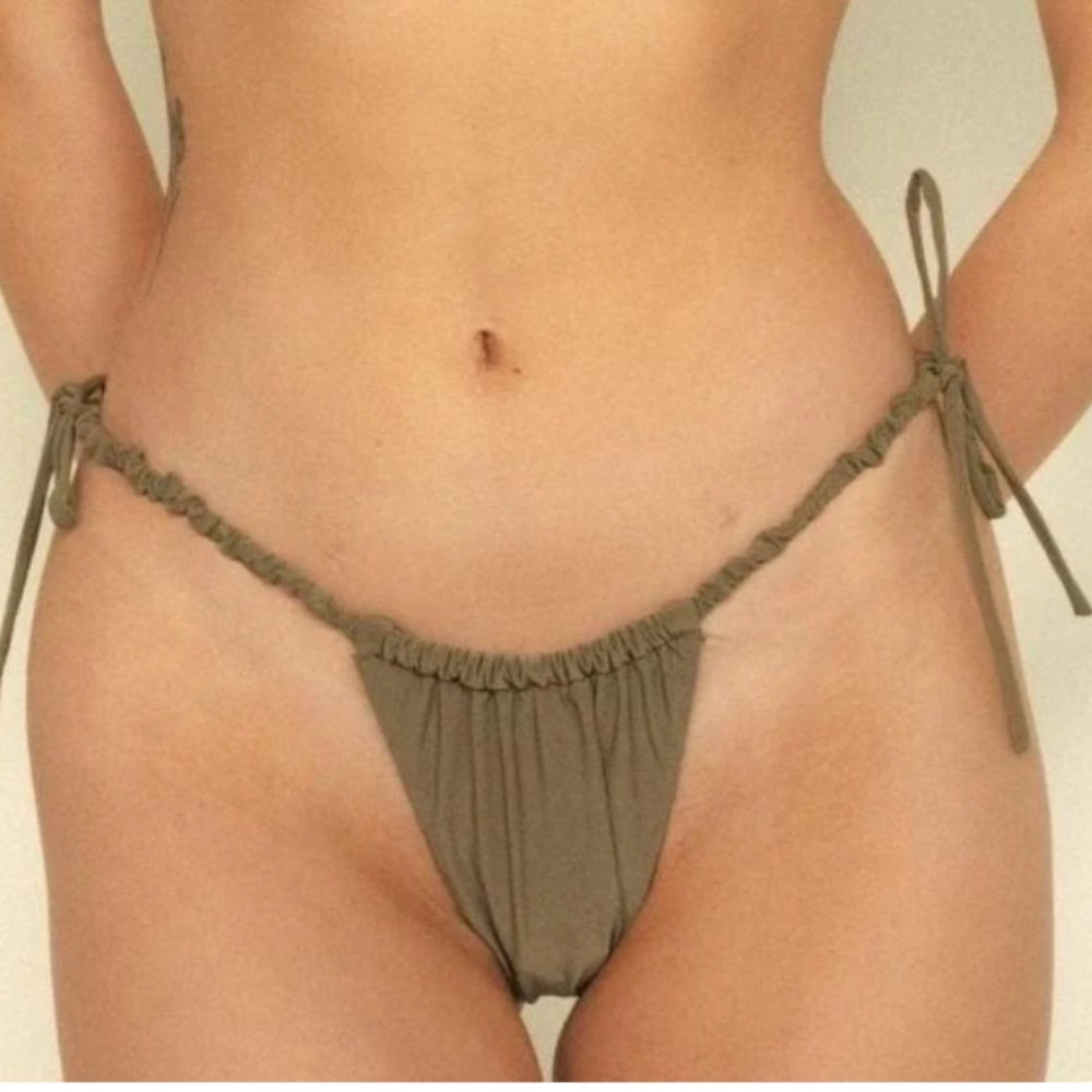 Montce Khaki  Brasil (Scrunch) Bikini Bottom